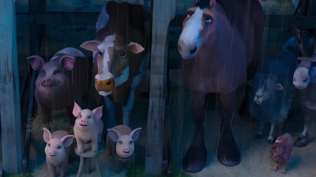 Animal Farm 2026 Review: Early Reactions to the Star-Studded Animated Adaptation 1 Animal Farm 2026 animated film characters from the star studded voice cast