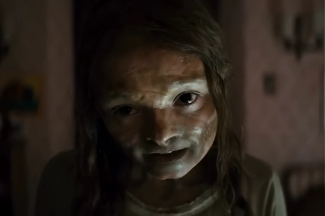 A haunting scene from Lee Cronin’s The Mummy Review featuring Katie Cannon transformation