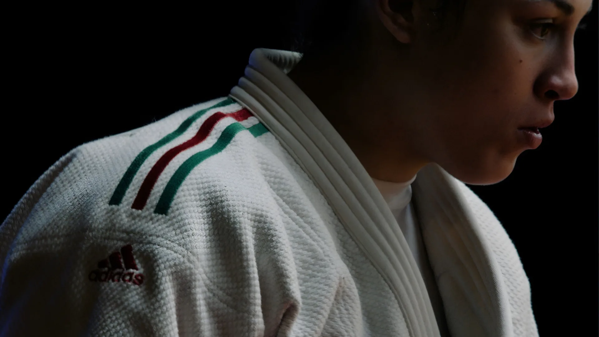 A visually seductive scene from the Agon Movie Review featuring high-tech athletic training.