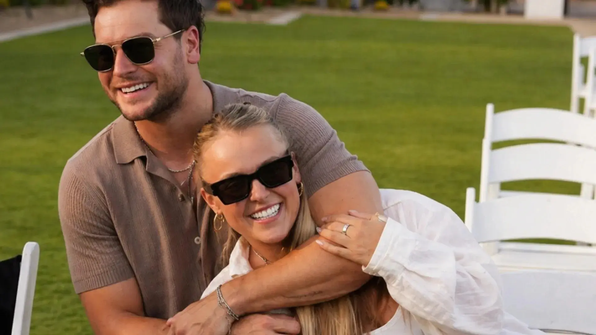 JoJo Siwa and Chris Hughes celebrating their one year anniversary in 2026