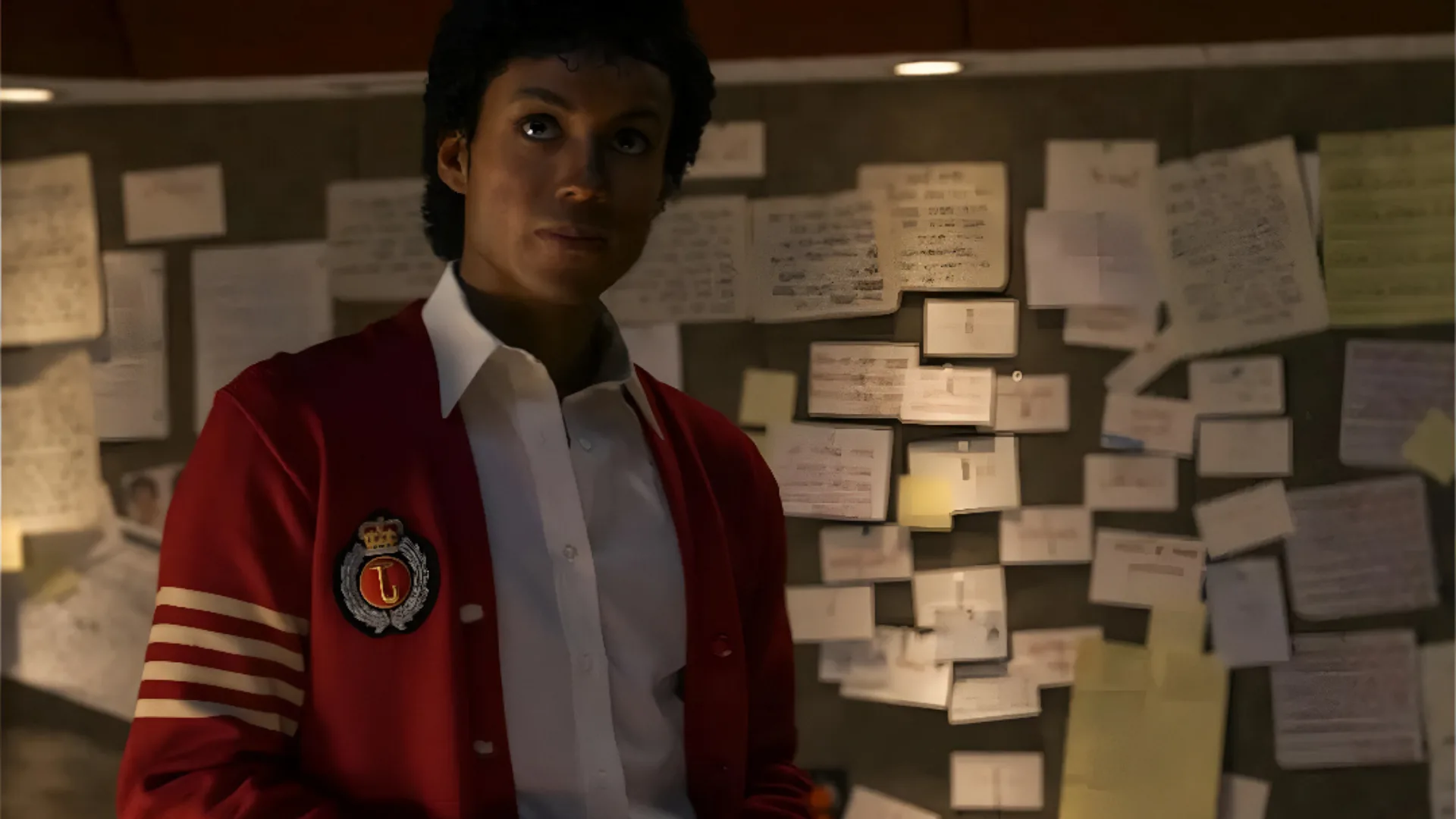 A stunning performance shot of Jaafar Jackson in the Michael Movie Review.